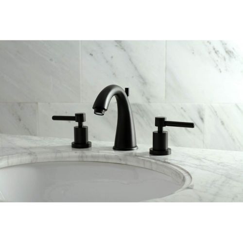  Kingston Brass KS2960DL Concord 8 Widespread Lavatory Faucet, Matte Black