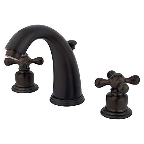  Kingston Brass GKB985AX Victorian 8-Inch Widespread Lavatory Faucet with Retail Pop-Up, 5-1/4 inch in Spout Reach, Oil Rubbed Bronze