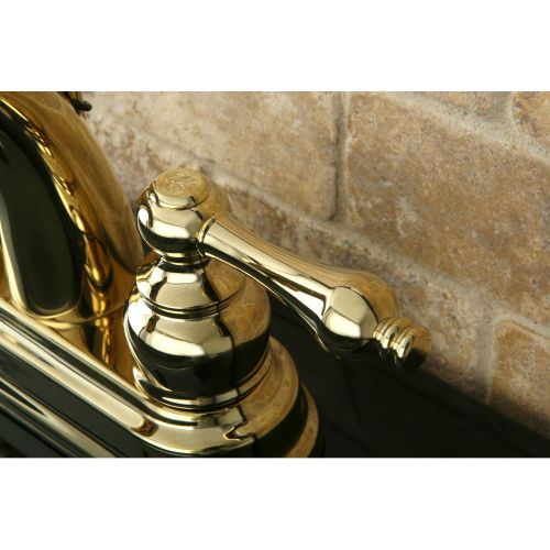  Kingston Brass KB5612AL Restoration 4-Inch Centerset Lavatory Faucet, Polished Brass