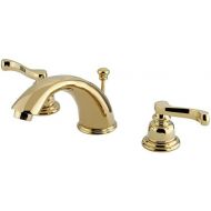 Kingston Brass KB962FL Royale Widespread Lavatory Faucet, Polished Brass
