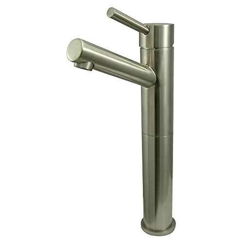  Kingston Brass KS8411DL Concord 10 Spout Height Vessel Sink Faucet without Pop-Up, Polished Chrome, 4-1/2 Spout Reach