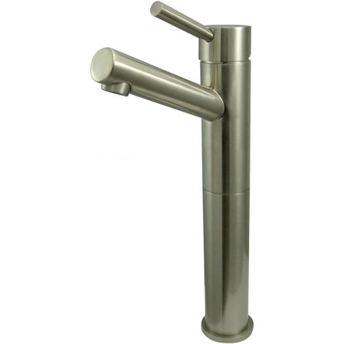  Kingston Brass KS8411DL Concord 10 Spout Height Vessel Sink Faucet without Pop-Up, Polished Chrome, 4-1/2 Spout Reach