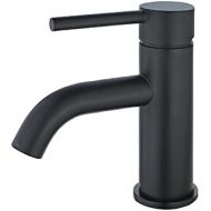 Kingston Brass LS8220DL Concord Single Handle Monoblock Lavatory Faucet, Matte Black