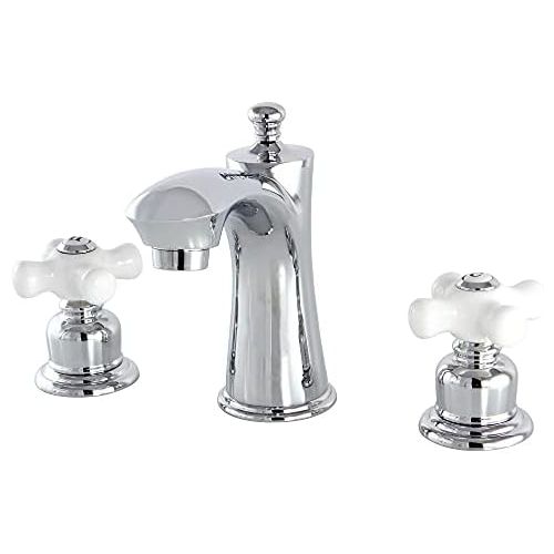  Kingston Brass KB7961PX Victorian Widespread Lavatory Faucet, Polished Chrome