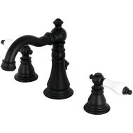 Kingston Brass FSC1970APL American Patriot 8 Widespread Lavatory Faucet, Matte Black