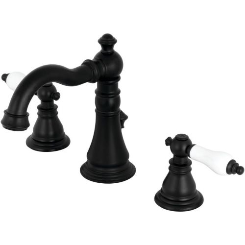  Kingston Brass FSC1970APL American Patriot 8 Widespread Lavatory Faucet, Matte Black