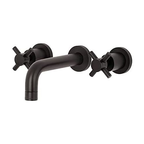  Kingston Brass KS8125DX Wall Mount Bathroom Faucet, Oil Rubbed Bronze