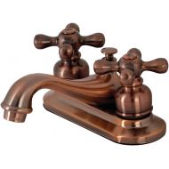 Kingston Brass KB606AX Restoration 4-Inch Centerset Bathroom Faucet, Antique Copper