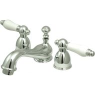 Nuvo ES3951PL Elements of Design Chicago 2-Handle 4 to 8 Mini Widespread Lavatory Faucet with Brass Pop-Up, 4-1/2, Polished Chrome
