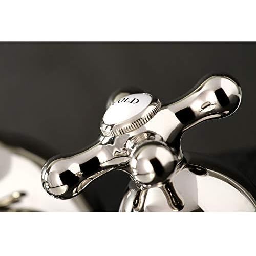  Kingston Brass KS3966AX Restoration 8 Widespread Lavatory Faucet, Polished Nickel