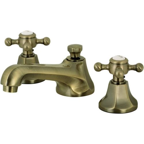  Kingston Brass KS4463BX 8 in. Widespread Bathroom Faucet, Antique Brass