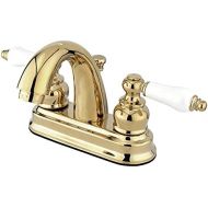 Kingston Brass KB5612PL Restoration 4-Inch Centerset Lavatory Faucet, Polished Brass