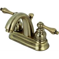 Kingston Brass KB5613AL Restoration 4-Inch Centerset Bathroom Faucet, Antique Brass