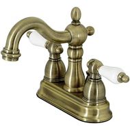 Kingston Brass KB1603PL 4 in. Centerset Bathroom Faucet, Antique Brass,4-Inch Center