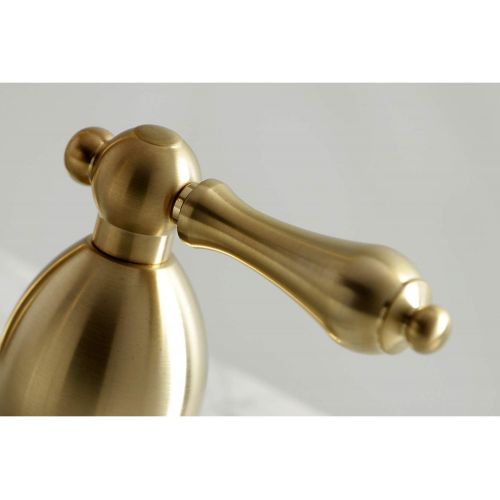  Kingston Brass KS1977AL 8 in. Widespread Bathroom Faucet, Brushed Brass