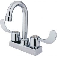 Kingston Brass GKB451SN Vista 4-Inch Bar Faucet with Blade Handle, Brushed Nickel