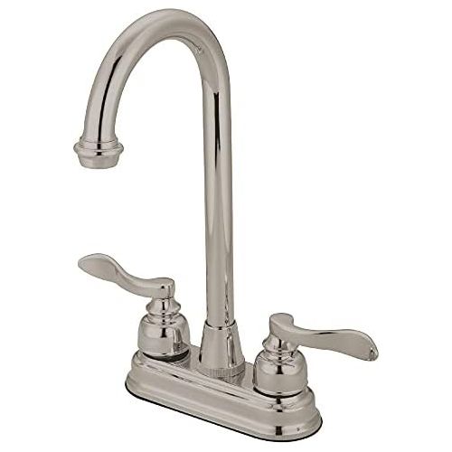  Kingston Brass KB8498NFL Nuwave French 4 Bar Faucet, Brushed Nickel