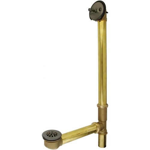  Kingston Brass DTL1182 Bath Tub Drain and Overflow, Polished Brass