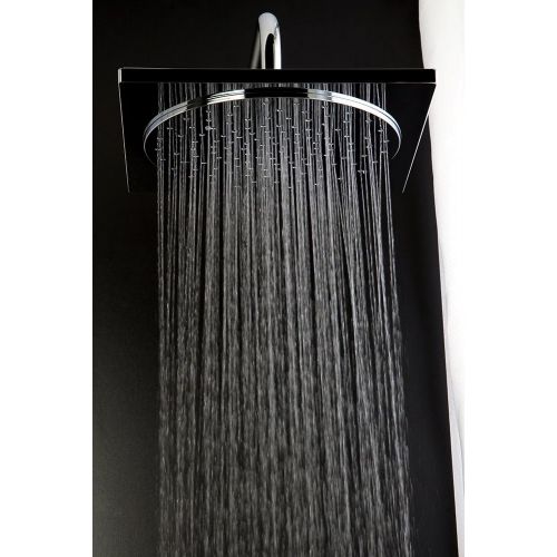  Kingston Brass KX8228 Designer Trimscape ABS Square 12 x 12 Shower Head, Satin Nickel