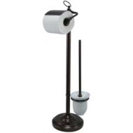 Kingston Brass CC2015 Pedestal Toilet Paper Holder with Toilet Brush Holder, Oil Rubbed Bronze