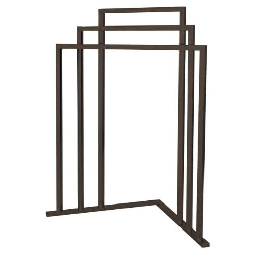  Kingston Brass SCC8275 L Shape 3-Tier Steel Construction Corner Towel Rack, Oil Rubbed Bronze