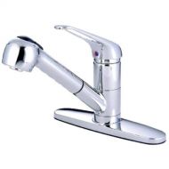 Kingston Brass GKS881C Legacy Single-Handle Pull-Down Kitchen Faucet, 7-5/8, Polished Chrome