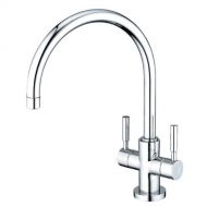 Kingston Brass KS8771DLLS Concord Kitchen Faucet with 8 Plate without Sprayer, Polished Chrome, 8-1/2 Spout Reach