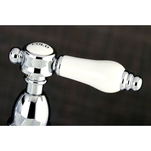  Kingston Brass KS1271BPLBS Bel Air 8-inch Centerset Kitchen Faucet with Brass Sprayer 8-3/4 In Spout Reach Chrome