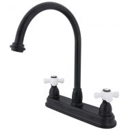 Kingston Brass KB3745PX Restoration 8-inch Centerset Kitchen Faucet without Sprayer, Oil Rubbed Bronze