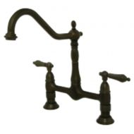 Kingston Brass KS1175AL Heritage 8-Inch Kitchen Faucet without Sprayer Oil Rubbed Bronze
