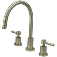 Kingston Brass KS8728DLLS Concord Widespread Kitchen Faucet Less Sprayer, 8, Brushed Nickel