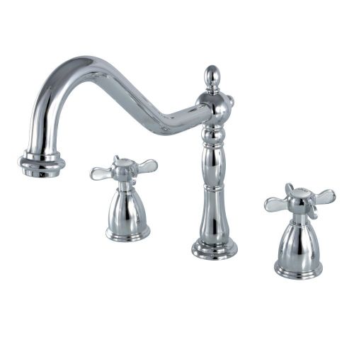  Kingston Brass KB1791BEXLS Essex 8 16-inch Widespread Kitchen Faucet without Sprayer, Chrome