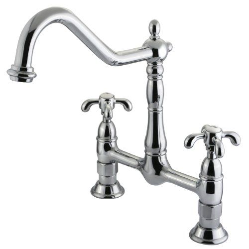  Kingston Brass KS1171TX French Country 8-Inch Centerset Kitchen Faucet without Sprayer, Polished Chrome