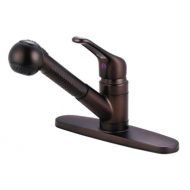 Kingston Brass GKB705SP Wyndham Single-Handle Pull-Down Kitchen Faucet, 7-5/8 inch in Spout Reach, Oil Rubbed Bronze