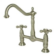Kingston Brass KS1175AX Heritage 8-Inch Kitchen Faucet without Sprayer, Oil Rubbed Bronze