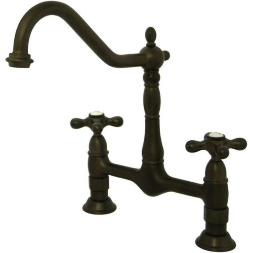  Kingston Brass KS1175AX Heritage 8-Inch Kitchen Faucet without Sprayer, Oil Rubbed Bronze