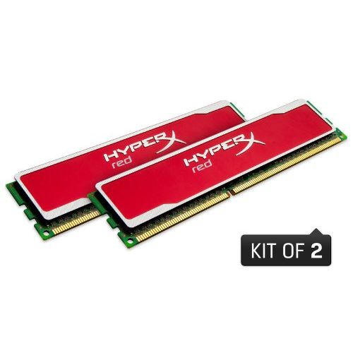  Kingston Technology HyperX Red 8GB Kit (2x4GB) 1333MHz 9-9-9 1.5V DDR3 PC3-10666 Non-Ecc DIMM Motherboard Memory KHX13C9B1RK28