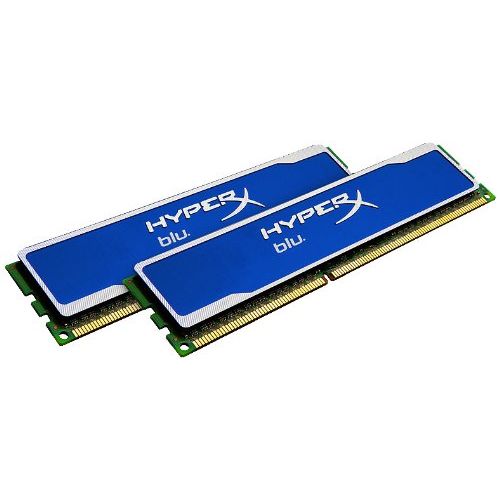  Kingston Technology HyperX Blu 4 GB Kit (2x2GB Modules) 1333 (PC3 10666) 240-Pin DDR3 SDRAM KHX1333C9D3B1K24G