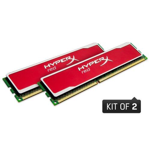  Kingston Technology Kingston KHX16C9B1RK28X HyperX Red 8GB (4GB 512M x 64-Bit x 2 pcs.) DDR3-1600 CL9 240-Pin DIMM Kit
