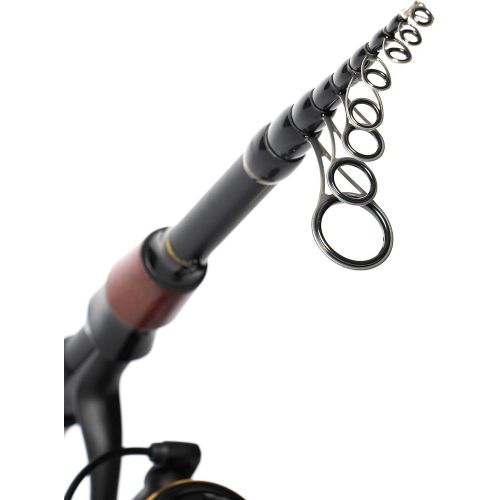  KINGSWELL Telescopic Fishing Rod and Reel Combo, Premium Graphite Carbon Collapsible Fishing Pole with Spinning Reel, Portable Travel kit for Adults Kids