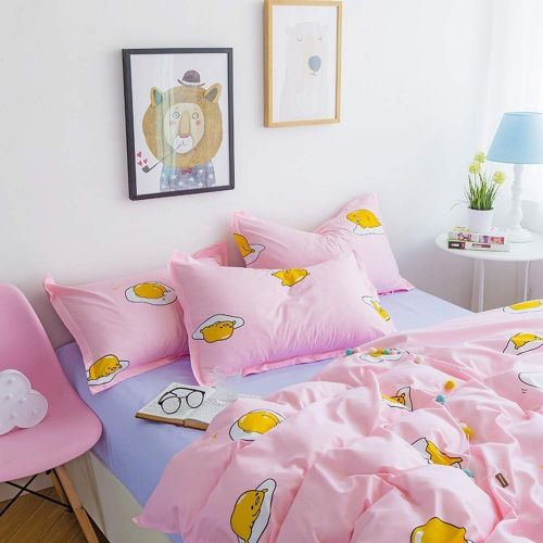  Kingwhisht Bedspreads Bedspreads Duvet Quilt Cover Pillowcase Flat Bed Sheet Girl Kid Teen Bedding Sets Egg Cartoon Bedlinen King Twin,10,Full,Flat Bed Sheet