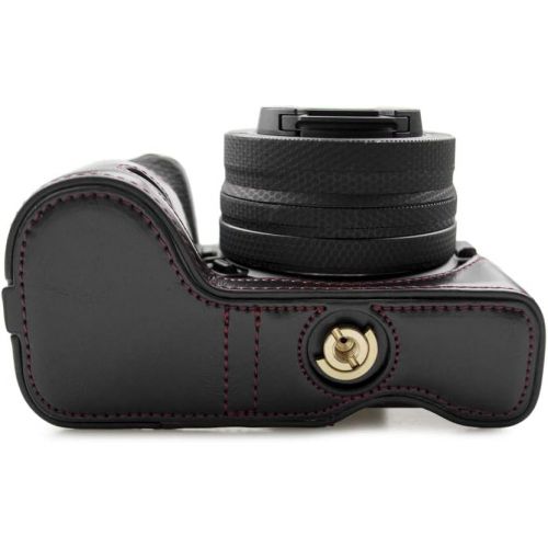  kinokoo PU Leather Case for Nikon Z50, Camera Z50 Hand Grip Case Bottom Case Half Case for Nikon Z50 (Black)