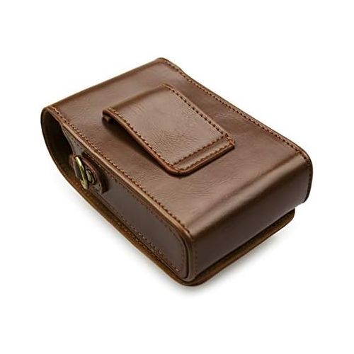  kinokoo PU Leather Case Bag Tailored for Ricoh GR/GR II/GR III, Protective Carrying Bag-Brown