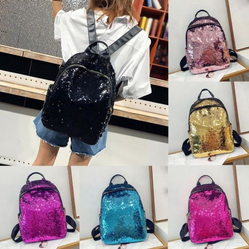  Kinrui Teenage Girls School Backpack Sequins School Bag Satchel Student Travel Shoulder Bag Bookbag