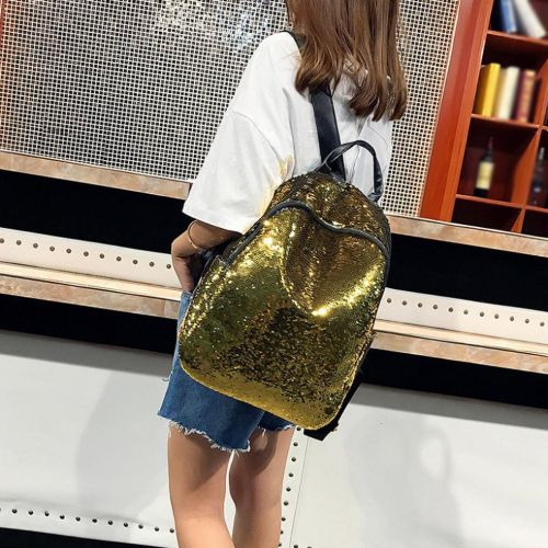  Kinrui Teenage Girls School Backpack Sequins School Bag Satchel Student Travel Shoulder Bag Bookbag