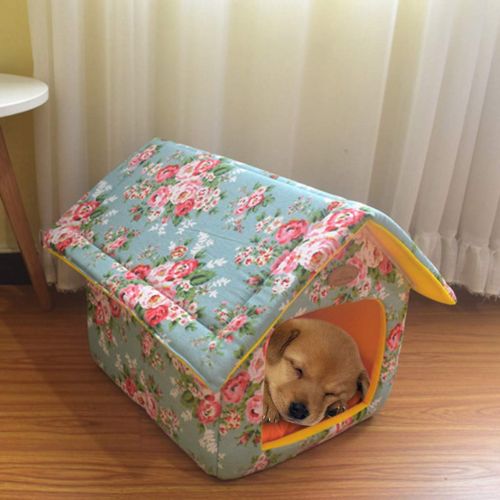  Kinrui Pet Supplies Home Sweet Home Bed Indoor Outdoor House Bed Shelter for Dogs Cat Puppy