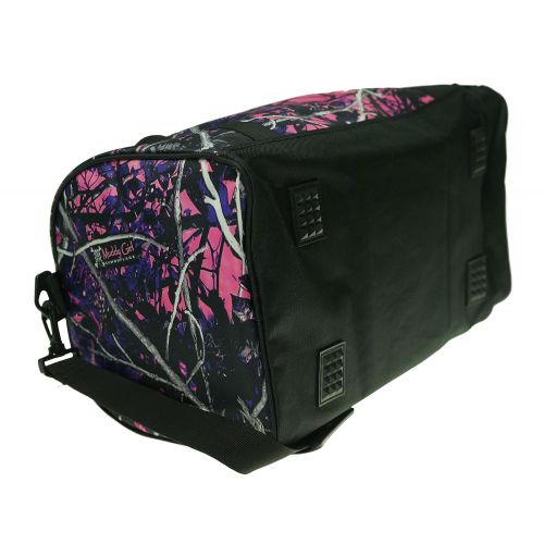  Kinsey Rhea Muddy Girl Pink 19 Duffel Overnight Carry on Bag with Shoulder Strap Outside Pocket