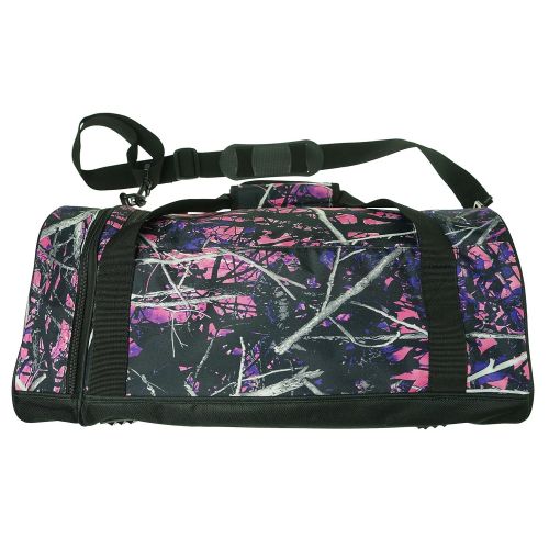  Kinsey Rhea Muddy Girl Pink 19 Duffel Overnight Carry on Bag with Shoulder Strap Outside Pocket