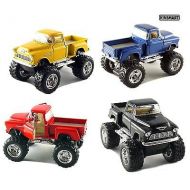 KINSMART Set of 4 Trucks 5 1955 Chevy Car 4x4 Pick Up Monster Truck Kids Toy Game Gift