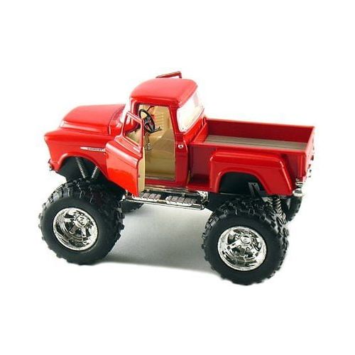  KINSMART Set of 4 Trucks 5 1955 Chevy Car 4x4 Pick Up Monster Truck Kids Toy Game Gift